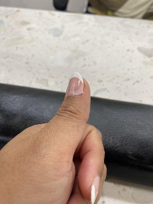 Bad nail job