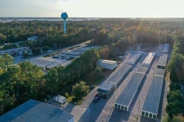 Topsail Self Storage is only a half mile from the Surf City bridge!