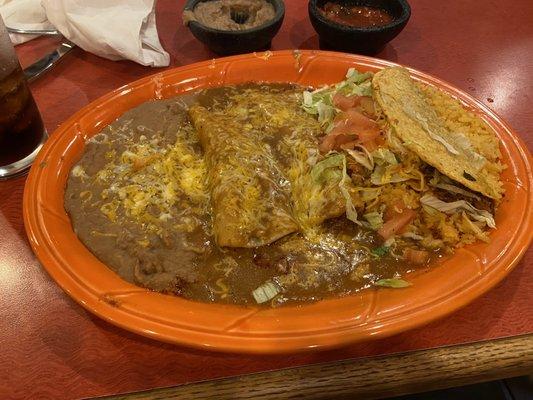 Delicious plate of Mexican food