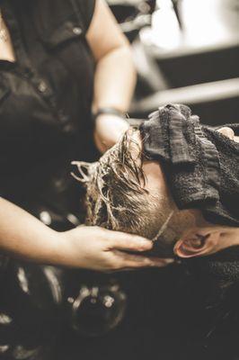 Scalp Massage with Steam Towels