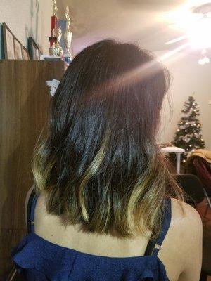 This was my hair before the ombre.