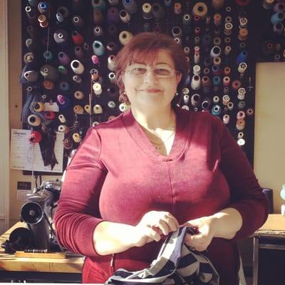 Our seamstress Enza  has over 35 years experience.