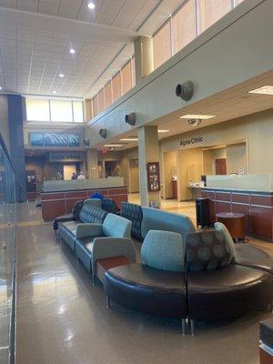 Second floor Alpha Clinic waiting area