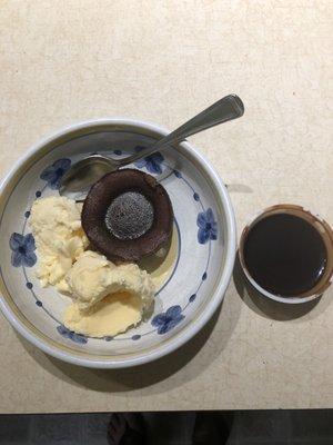 BaTer Lava Cake, in my serving bowl