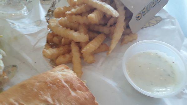 Who said chips were the only side item for subs!? Which Wich has fries too!