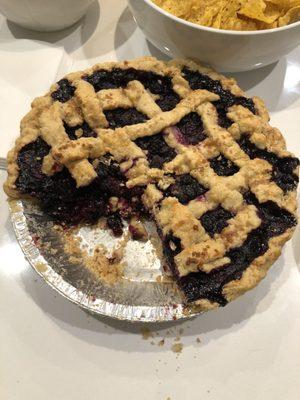 Awesome crust on the blueberry pie.  Ordering from G is never a disappointment!!!!!