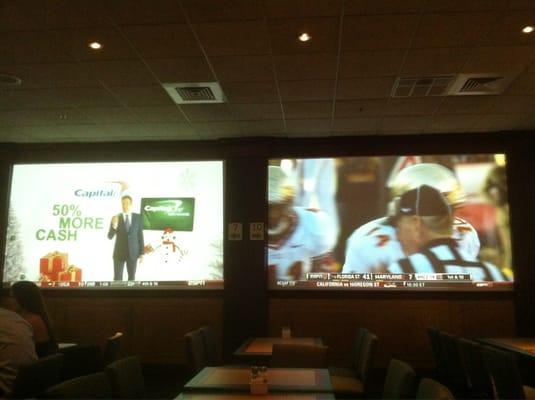 The big screens