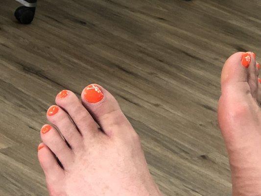 Beautiful toes of my spouse.