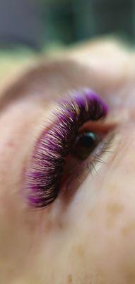 Colired lashes