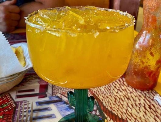 Regular Mango margarita on the rocks