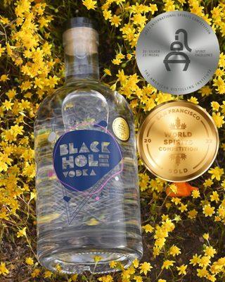 Black Hole Vodka earned a Gold Medal from the 20232 San Francisco World Spirits Competition.