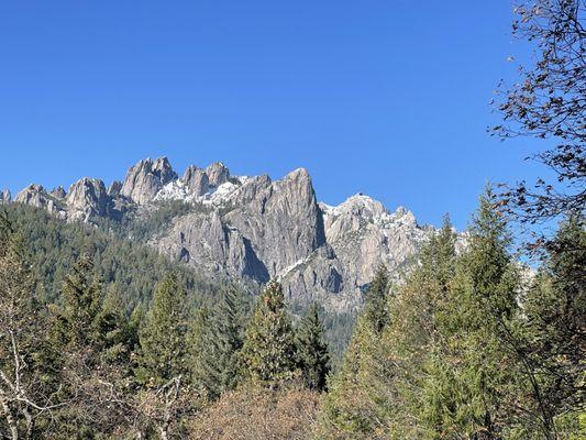 And of course, a view of the Crags