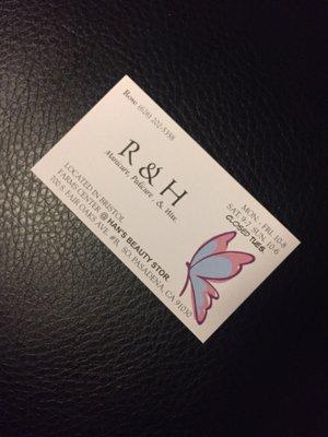 Rose's business card.