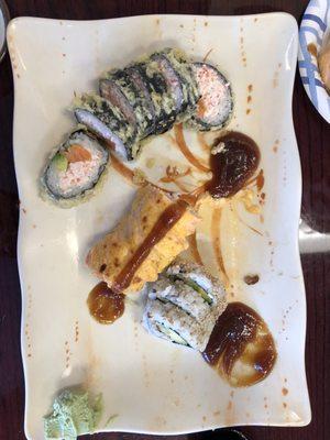 Florida roll, Monster roll, Eel roll