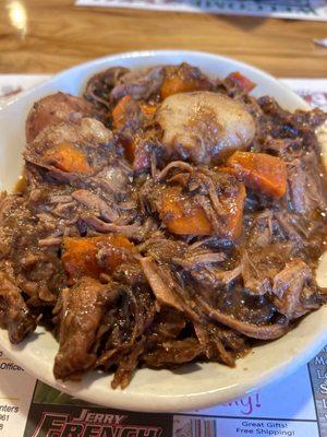 Beef stew with carrots, potatoes, and beef