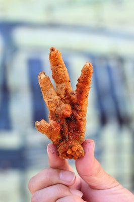 Fried chicken feet