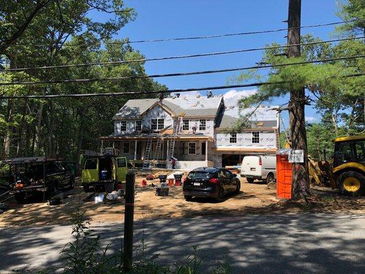 New construction in Westford, MA.