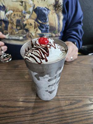 Chocolate milk shake