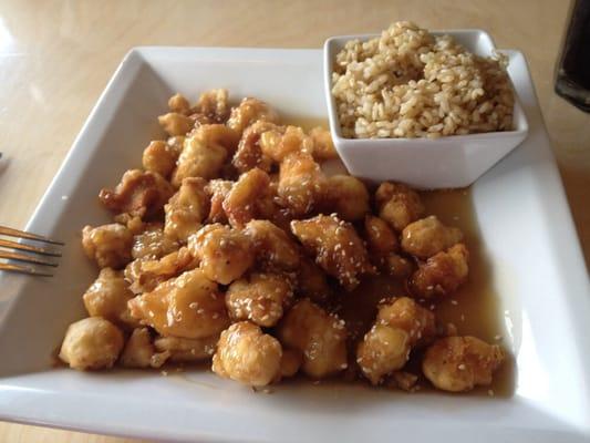 Sesame Chicken w/ Brown Rice