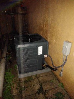 Replaced old furnace with a new one and added air conditioning to the home.