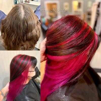 Vivid colors for this young lady and color texture correction