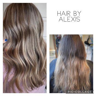 Balayage refresh. Hair by @hair.by.alexis.monique- Alexis