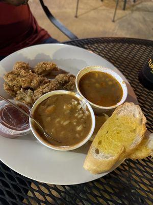 Fried oysters