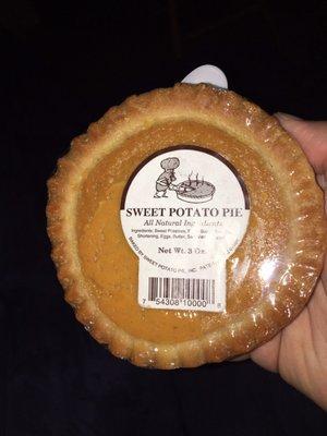 Sweet potato pie, single serving