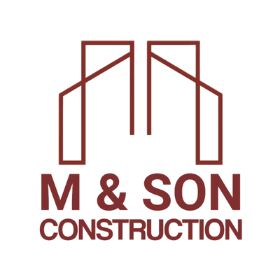 M and Son Construction logo