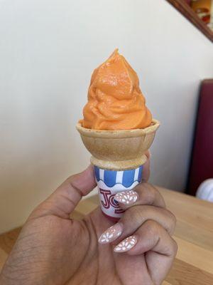 Free orange creamsicle cone