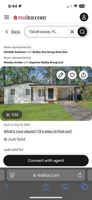 Photos edited to include a fake lawn, realtor uploaded unedited photos along side the fakes.