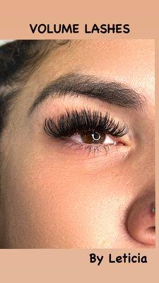 Beautiful volume Lashes by Leticia