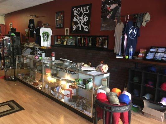 Large selection of Gift items, CBD products, Hemp Clothing and even Skateboard supplies and accessories.