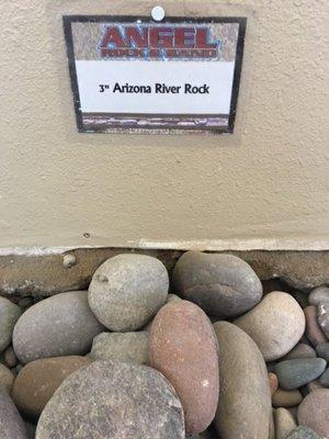 Arizona river rock 3"