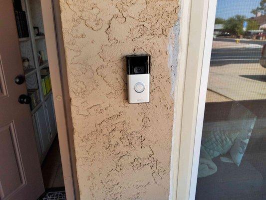 Ring doorbell installation in Queen Creek.