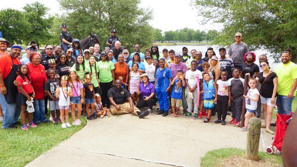 This was the turnout for one of our community events called Fish N' Kids and we have been doing it since 2020.