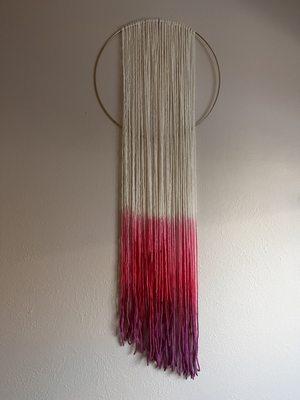 Ombré fiber wall art for my daughters room