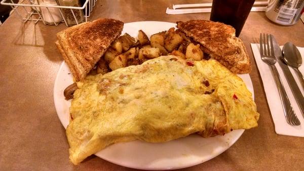 The house special omelette, soooooo much food...