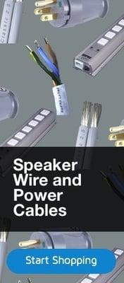 Speaker and power cable wires.