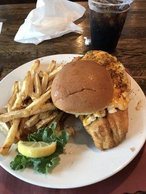 Crabbie Flounder sandwich