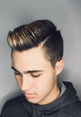 Mens cut and color