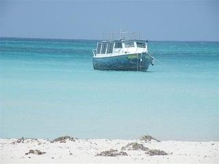 Off the beach in Aruba