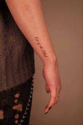 Lettering tattoo