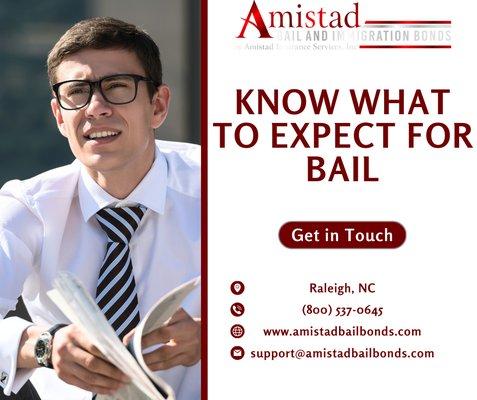 Know what to expect for bail with Amistad by your side. Our experienced team provides clear guidance and transparent communication throughou