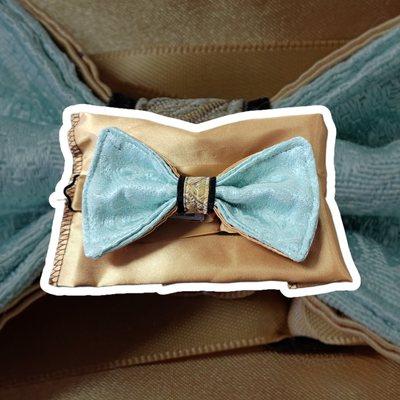 L&C Menswear "L-Bows" Bow Tie Bundles (Includes Ready Made Bow Tie + Pocket Square)