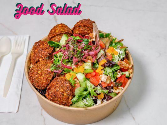 Zood Salad with Falafel