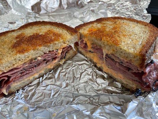 Pastrami Reuben Hot Sandwich