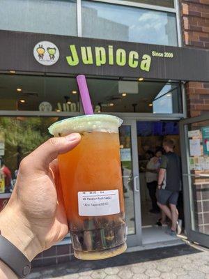 Passionfruit with boba