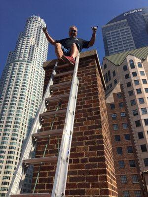 This is how you know the historic Millennium Biltmore Hotel has clean chimneys