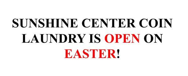 Open on Easter!